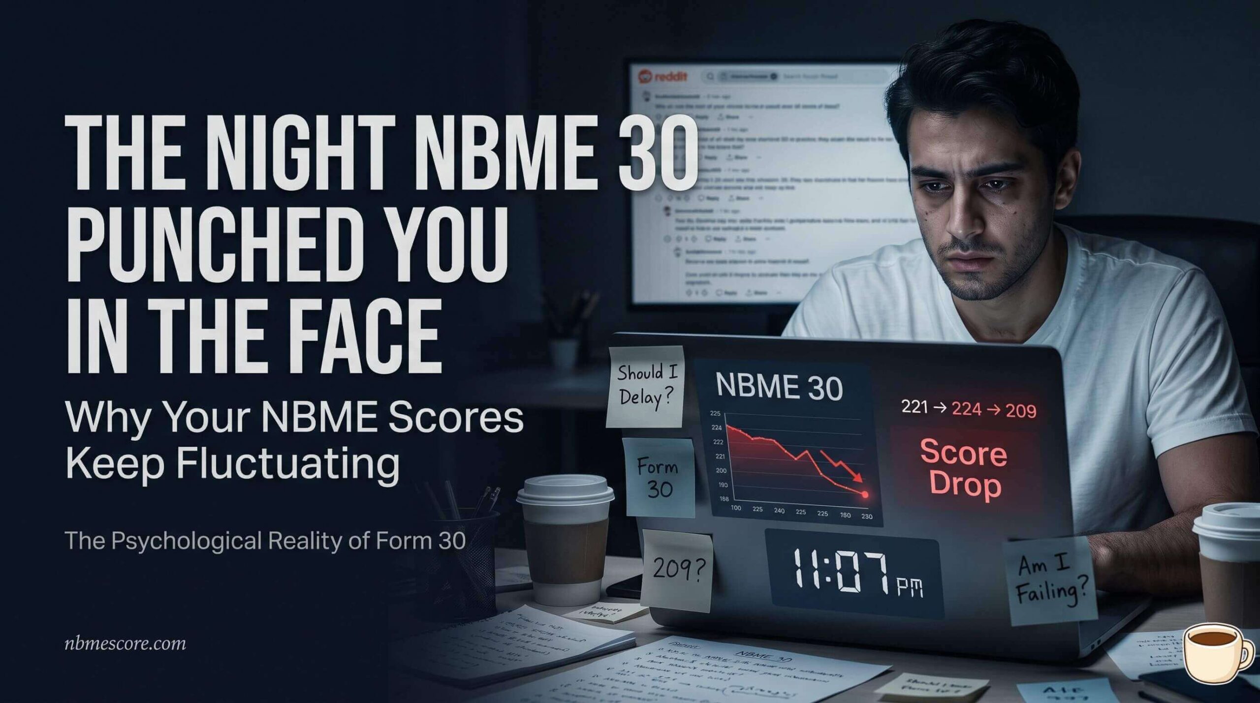 NBME score fluctuating