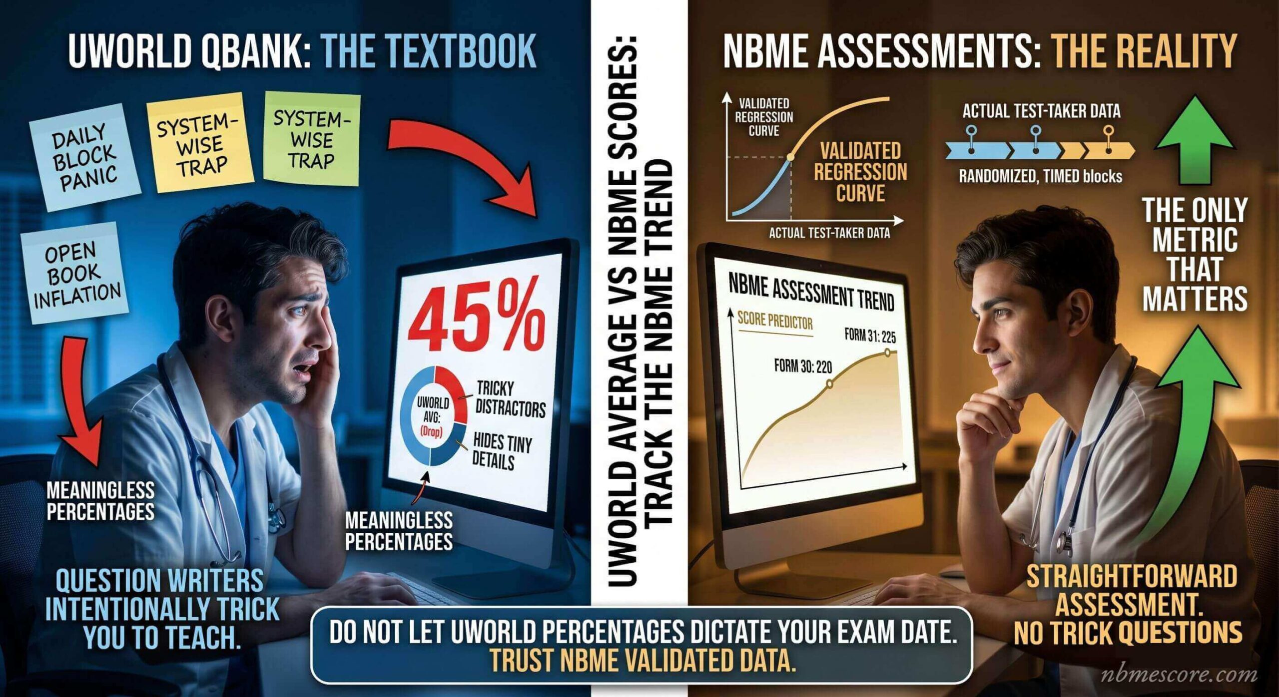 UWorld average vs NBME